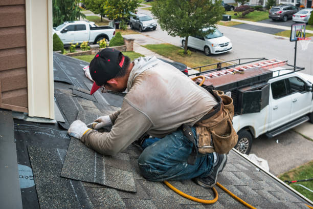 Professional Gutter Repair And Installation technician working in Plantersville, MS
